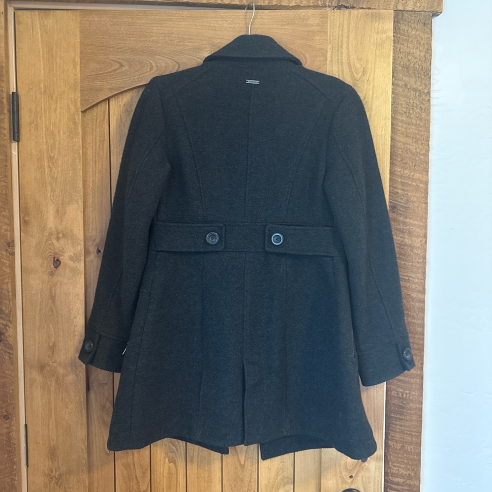 Prana Women's Black Double-Breasted Wool Pea Coat size xs - Picture 2 of 8